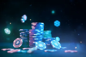 A laptop glowing with a bright login prompt in a minimalistic setup, symbolizing the protected access system at BAA99.